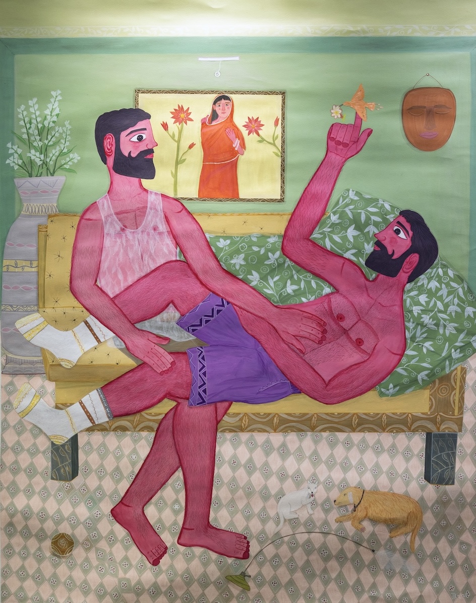 JK, queer artist, Jammu, bhupen like